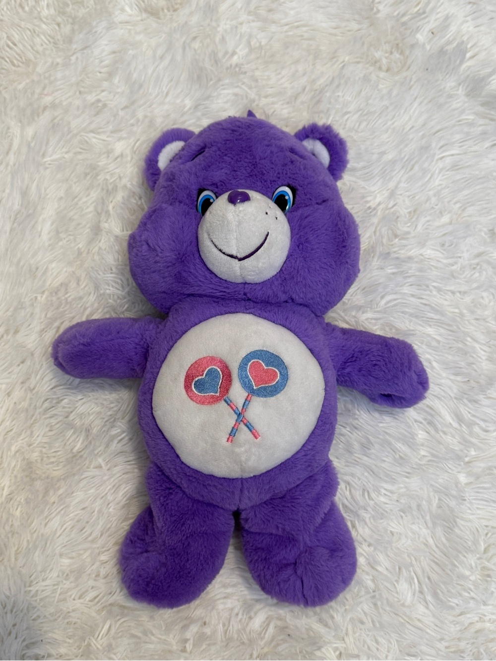 Care Bears Share Bear Purple Plush Stuffed Animal